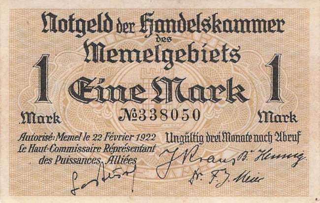 1 Mark 1922